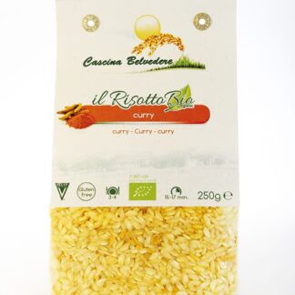 Risotto bio con curry - pronto in 15 min per 3/4 persone