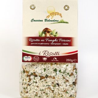Risotto bio con funghi porcini - pronto in 15 min per 3/4 persone