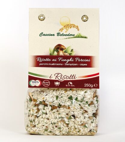 Risotto bio con funghi porcini - pronto in 15 min per 3/4 persone